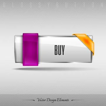 Vector design element. Business web button for website or app. Stock Illustration