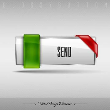 Vector design element. Business web button for website or app. Stock Illustration