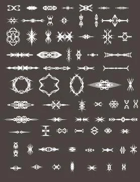 Vector design element isolated. Vintage calligraphic retro border frame decor イラスト素材