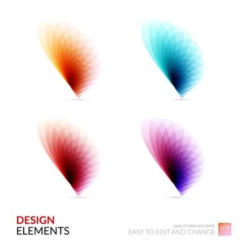 Vector Design Elements for graphic layout. Modern Abstract backg Stock Illustration
