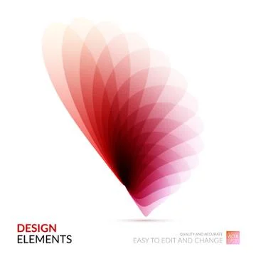 Vector Design Elements for graphic layout. Modern Abstract backg Stock Illustration