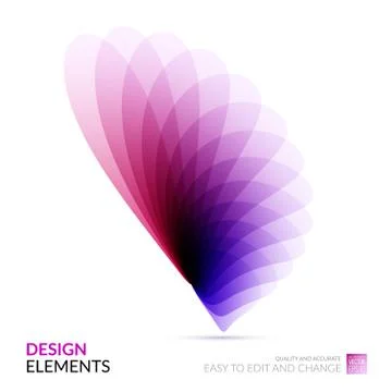 Vector Design Elements for graphic layout. Modern Abstract backg Illustrazione stock