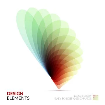 Vector Design Elements for graphic layout. Modern Abstract backg Stock Illustration