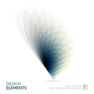 Vector Design Elements for graphic layout. Modern Abstract backg Stock Illustration