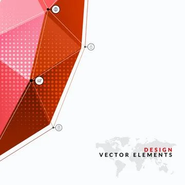 Vector Design Elements for graphic layout. Abstract background template wi... Stock Photos