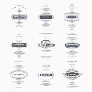 Vector design elements Stock Illustration