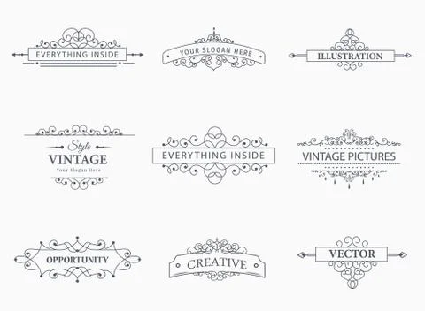 Vector design elements Stock Illustration