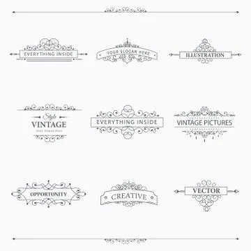 Vector design elements Stock Illustration