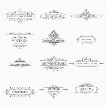 Vector design elements Stock Illustration