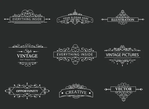 Vector design elements Stock Illustration