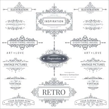 Vector design elements Illustrazione stock