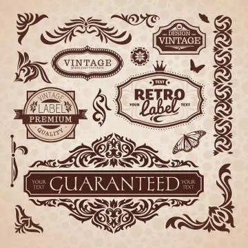 Vector design elements Stock Illustration