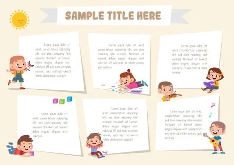 Vector design elements for notebook Stockillustratie