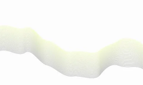 Vector design elements with wave of many lines for card and ivitation. Abstract Illustrazione stock