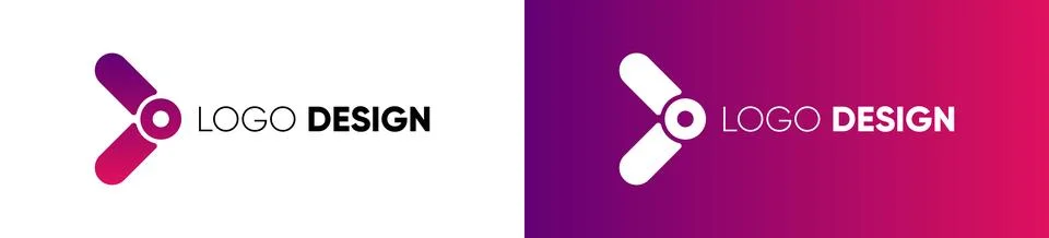 Vector design elements for your company logo, abstract gradient color icon 스톡 일러스트