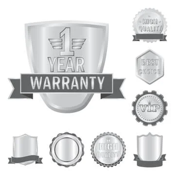 Vector design of emblem and badge icon. Collection of emblem and sticker stock Illustrazione stock