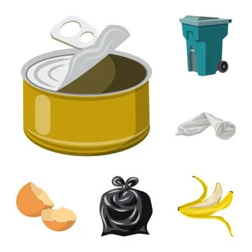 Vector design of environment and waste logo. Collection of environment and Stock Illustration