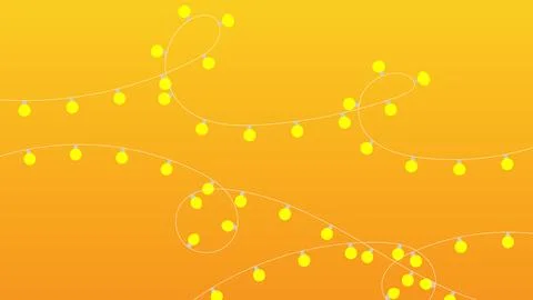 Vector design of a fairy light at night Stockillustratie