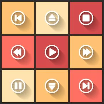 Vector design flat icons Stock Illustration