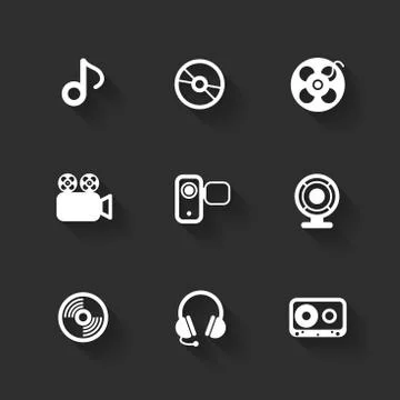 Vector design flat icons Stock Illustration