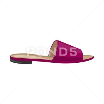 Vector design of footwear and woman sign. Set of footwear and foot vector icon Stock Illustration