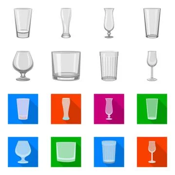 Vector design of form and celebration icon. Collection of form and volume vector Stock Illustration