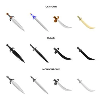 Vector design of game and armor sign. Collection of game and blade stock vector イラスト素材