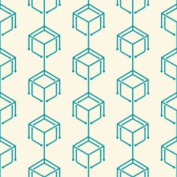 Vector Design of Geometry Patterns with Soft Color. Perfect for Wallpaper, Fa 库存插图