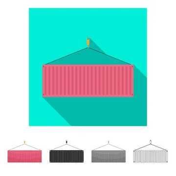 Vector design of goods and cargo logo. Set of goods and warehouse vector icon Stock Illustration