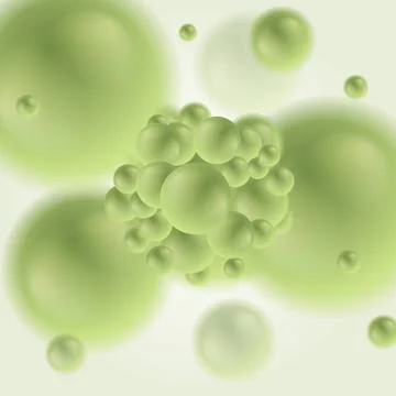 Vector design of green molecule Shiny design of green molecule. Vector bac... Stock Photos