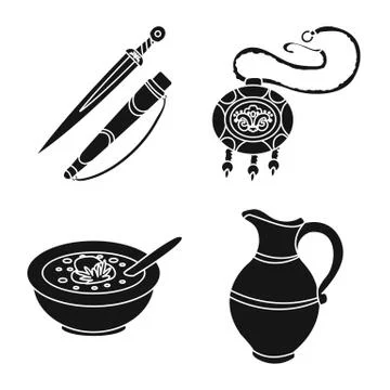 Vector design of heritage and originality icon. Collection of heritage and Stock Illustration