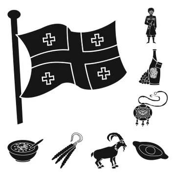 Vector design of heritage and originality symbol. Collection of heritage and Stock Illustration