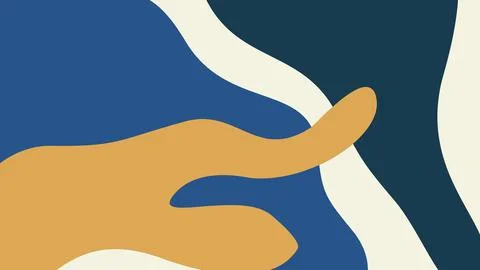 Vector design illustration of an abstract blue and yellow beach background .. Stock Illustration