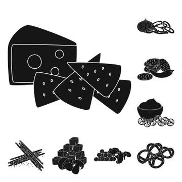 Vector design of ingredient and organic icon. Collection of ingredient and Stock Illustration