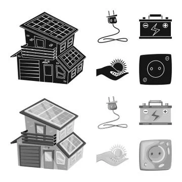 Vector design of innovation and technology symbol. Collection of innovation and 스톡 일러스트