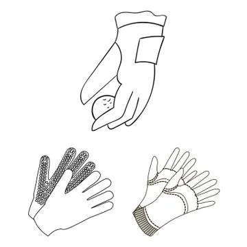 Vector design of knitted and keeper logo. Collection of knitted and hand  stoc Stock Illustration