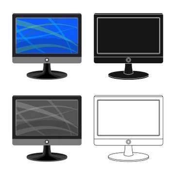 Vector design of laptop and device icon. Set of laptop and server stock vector Illustrazione stock