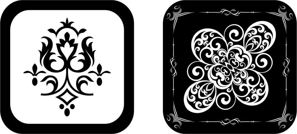 Vector design for laser cutting or interior design partition panel Stock Illustration