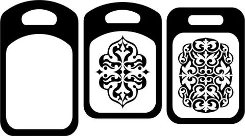 Vector design for laser cutting or Kitchener furniture item Stock Illustration