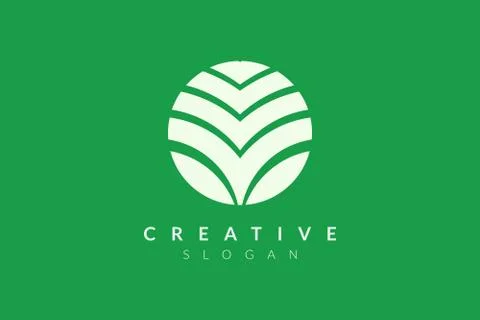 Vector design leaf various abstract shape. Minimalist leaf design, flat logo  Stock Illustration