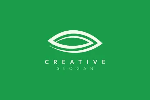 Vector design leaf various abstract shape. Minimalist leaf design, flat logo  Stock Illustration