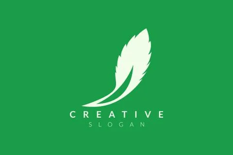 Vector design leaf various abstract shape. Minimalist leaf design, flat logo  Stock Illustration