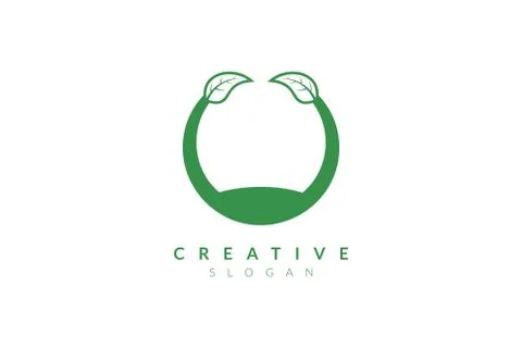 Vector design leaf various abstract shape. Minimalist leaf design, flat logo  Stock Illustration