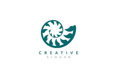 Vector design leaf various abstract shape. Minimalist leaf design, flat logo  Illustrazione stock
