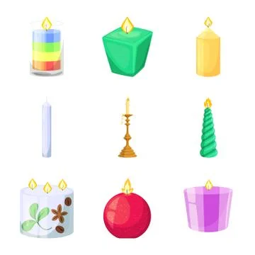 Vector design of light and wax icon. Collection of light and ceremony vector イラスト素材