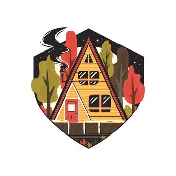Vector design of logo of house Ilustración de archivo