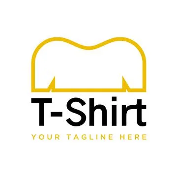 Vector, Design, Logo, Shape or symbol of a T-Shirt with a unique concept Stock Illustration