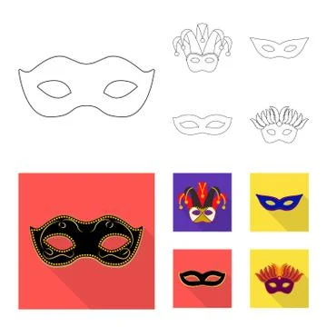 Vector design of luxury and celebration logo. Collection of luxury and hide Stock Illustration