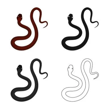 Vector design of mammal and danger icon. Set of mammal and medicine vector icon Illustrazione stock