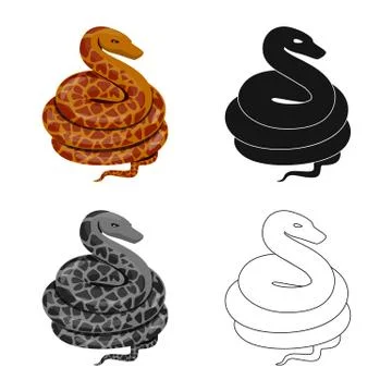 Vector design of mammal and danger logo. Collection of mammal and medicine Stockillustratie